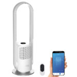 Rotorloser 360°-Ventilator mit WLAN, App, Sprachsteuerung, Timer, 35 W