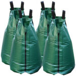 4er-Set XL-Baum-Bewässerungsbeutel, 75 l, UV-resistent, PVC, Diebstahlschutz