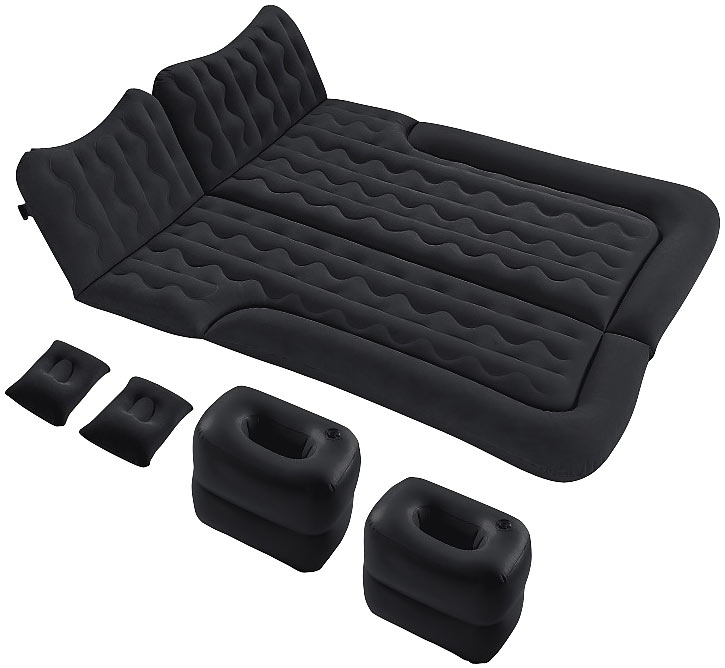 Aufblasbares XXL-Autobett 180 x 135 cm, mit 12-Volt-Luftpumpe und Tasche Aufblasbares XXL-Autobett 180 x 135 cm, mit 12-Volt-Luftpumpe und Tasche