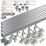 34-teiliges Dachmontage-Set für 2 Solarmodule, flexibel