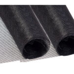 2er-Set Insektenschutzgitter aus UV-beständigem Fiberglas, 100 x 250 cm, schwarz