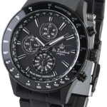 Herren-Funk-Armbanduhr, Solarbetrieb, 5 ATM, Tagesanzeige, schwarz