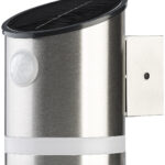 Solar-LED-Wandleuchte aus Edelstahl mit Bewegungssensor, 50 lm, IP44