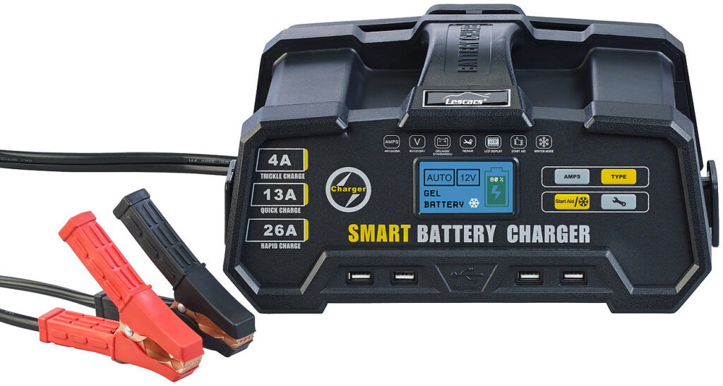 High Power Profi-Multi-Batterieladegerät, 6/12/24 V, BMS-kompatibel, 26 A High Power Profi-Multi-Batterieladegerät, 6/12/24 V, BMS-kompatibel, 26 A