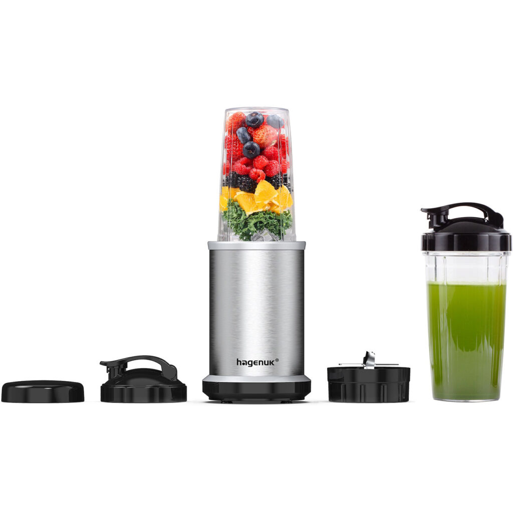 Smoothies Maker mit To-Go Becher, 1000 W, silber