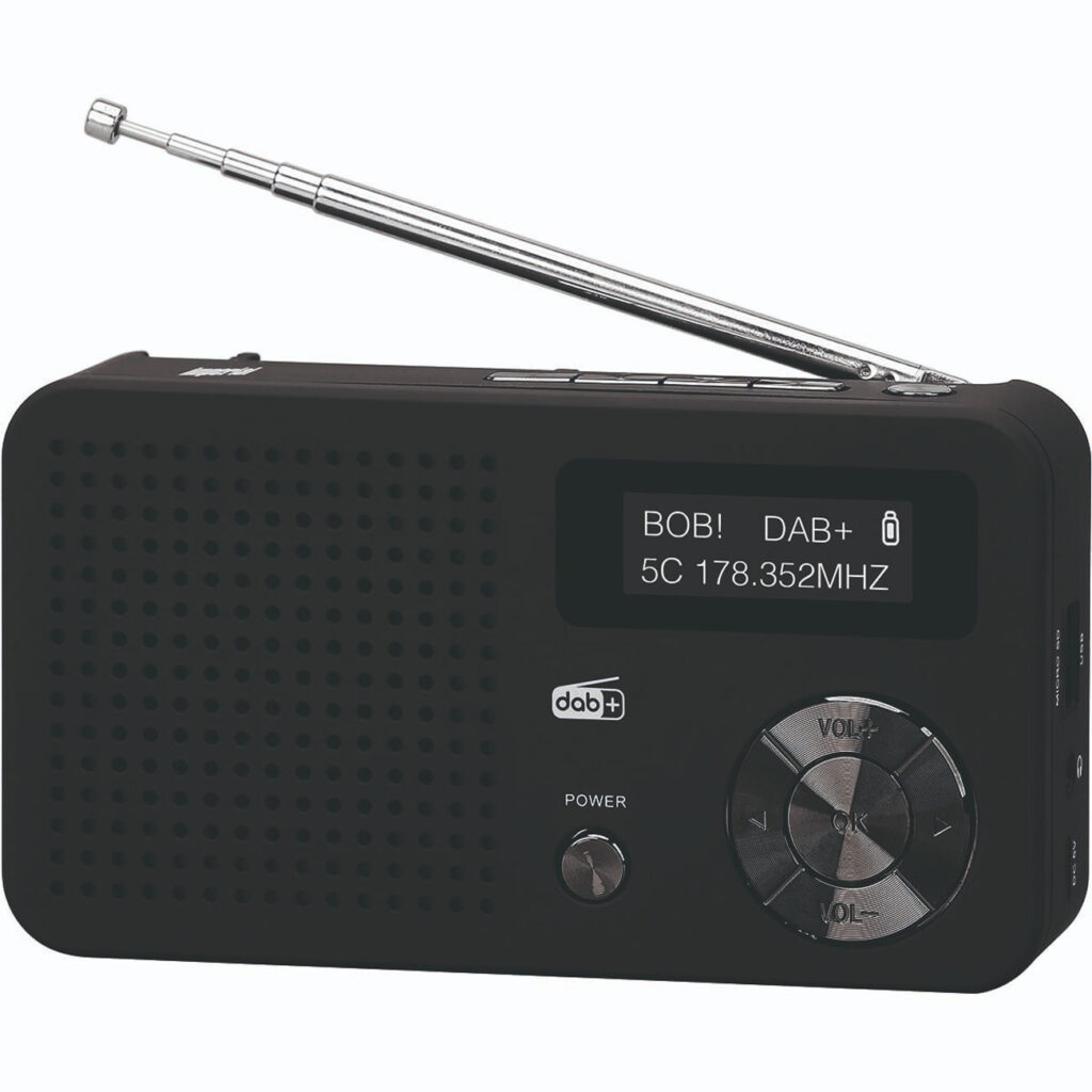 Klassisches DAB+ & UKW Kofferradio, schwarz