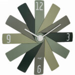 Design-Wanduhr CLOCK IN THE BOX, Masse: Ø 40 cm, grün