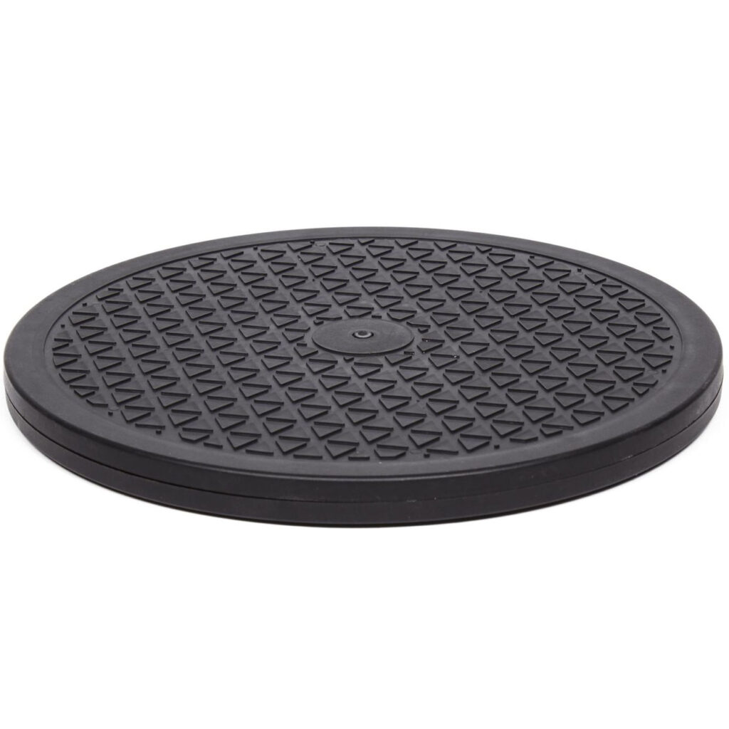 Multifunktionale Drehplatte, bis 100 kg, schwarz, Ø 25 cm Multifunktionale Drehplatte, bis 100 kg, schwarz, Ø 25 cm