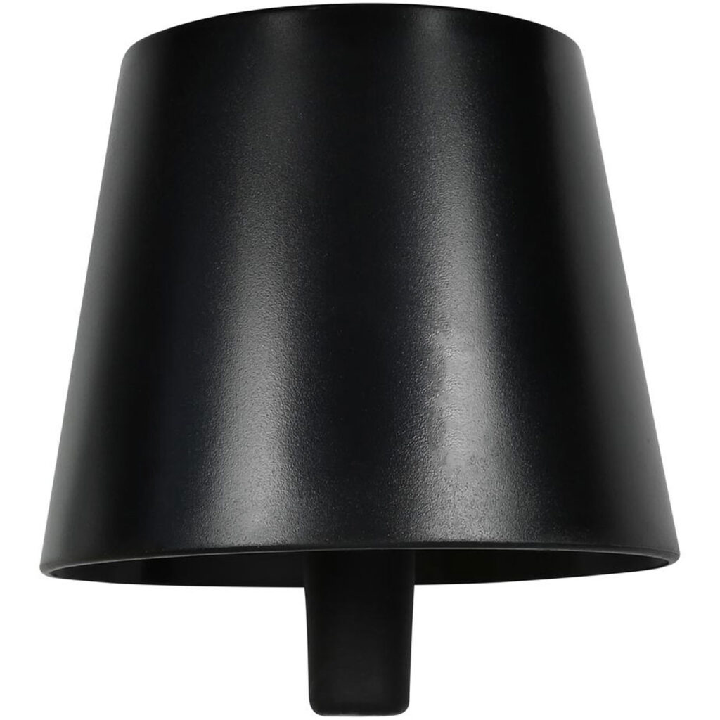 Flaschenlampe, schwarz, Ø 18 x H 11,5 cm