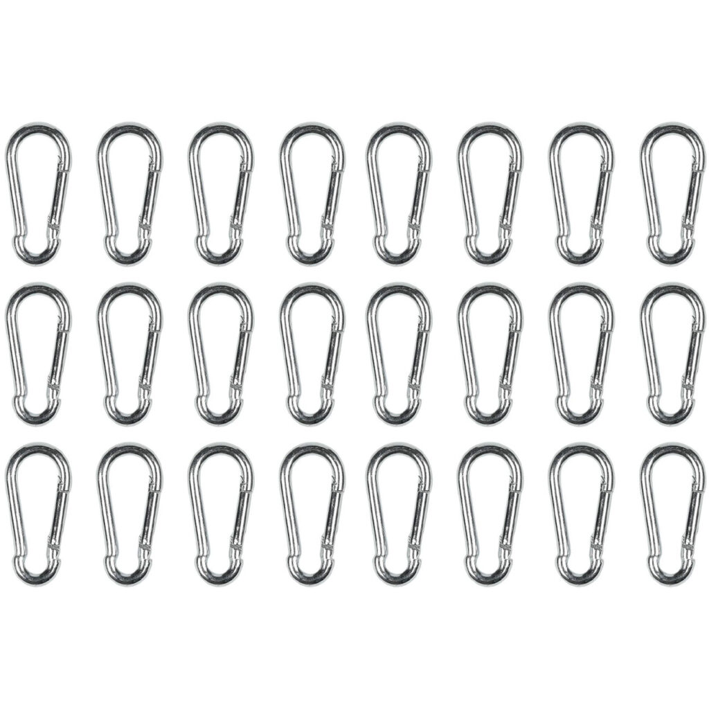 Mini-Karabiner-Set, 24-tlg., 5 x 50 mm