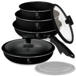 Design Kochset inkl. Smart Lids, 9-teilig, mattschwarz