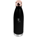 Trinkflasche Edelstahl, isoliert, 0,5L, schwarz-roségold
