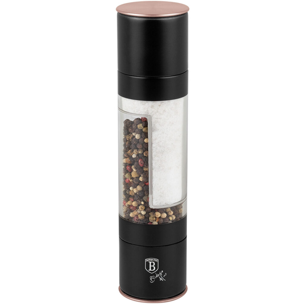 Manuelle 2in1-Salz & Pfeffermühle, schwarz-roségold Manuelle 2in1-Salz & Pfeffermühle, schwarz-roségold
