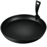 Servierpfanne aus Gusseisen, abnehmbarer Griff, rund, Ø 21 cm