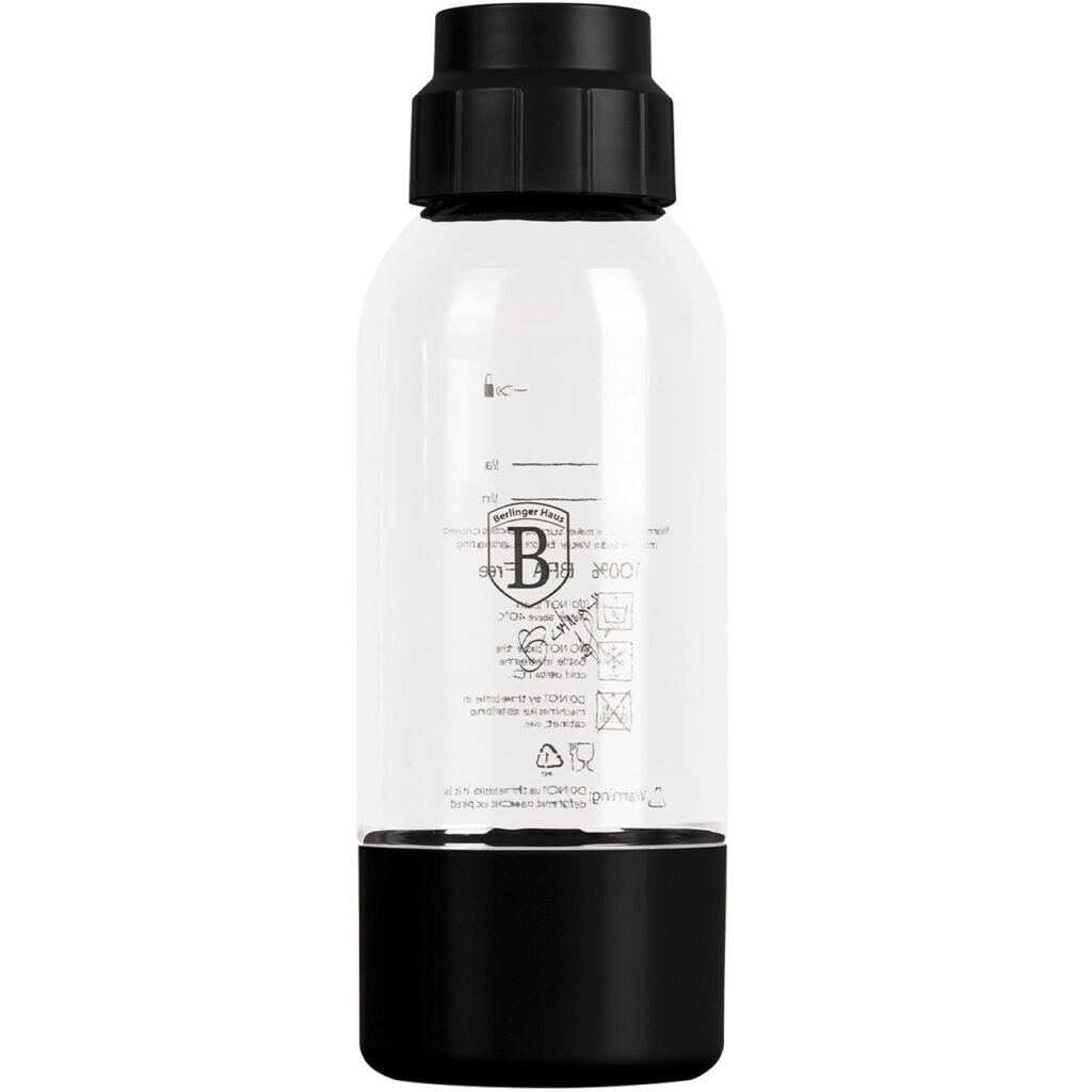 Wassersprudler-Flasche, 0,5L, schwarz