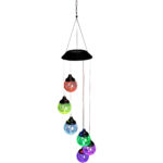 Buntes LED Windspiel, solarbetrieb