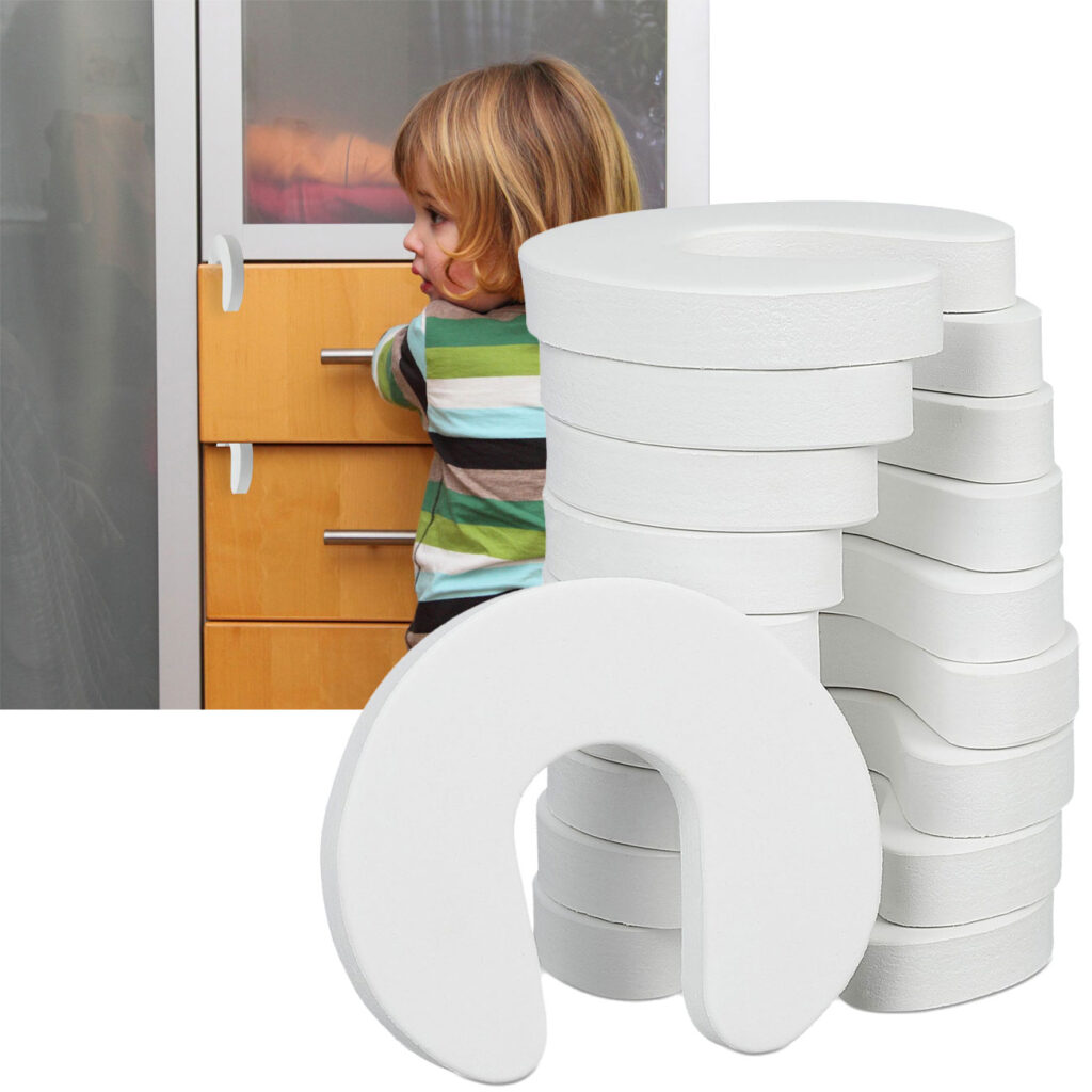 Tür-Klemmschutz, weiss, 10er Set