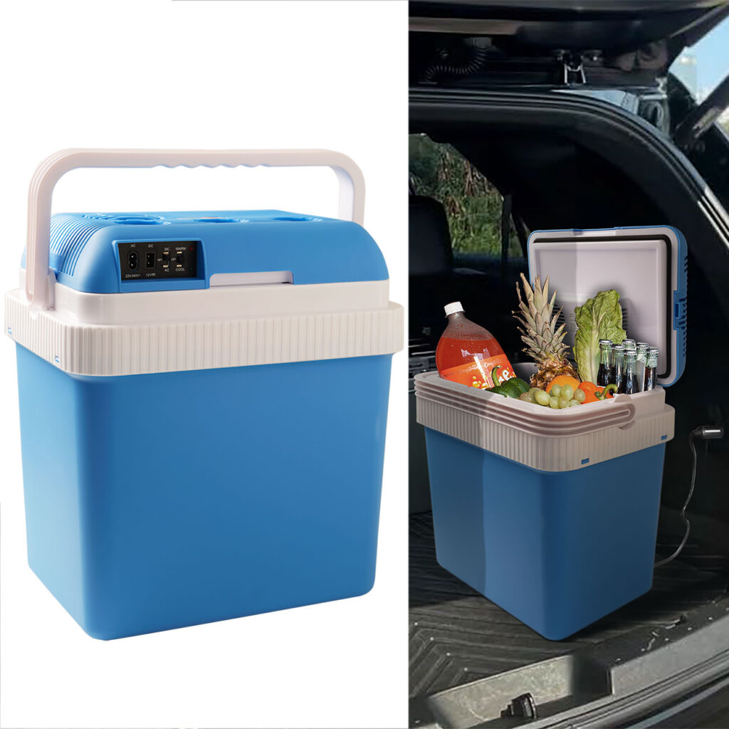 Thermoelektrische Kühlbox mit Kühl- und Wärmefunktion, 12V/230V, 24 L Thermoelektrische Kühlbox mit Kühl- und Wärmefunktion, 12V/230V, 24 L