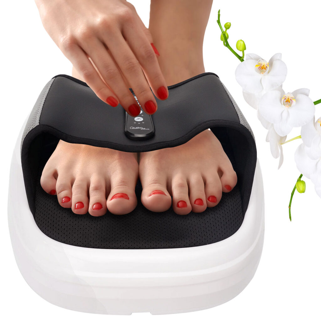 Shiatsu-Fussmassagegerät mit Akupunktur- und Luft-Wärmefunktion Shiatsu-Fussmassagegerät mit Akupunktur- und Luft-Wärmefunktion