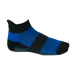 Laufsocken, gepolsterte Funktionszonen, Unisex, blau/schwarz, Grösse: 41-45