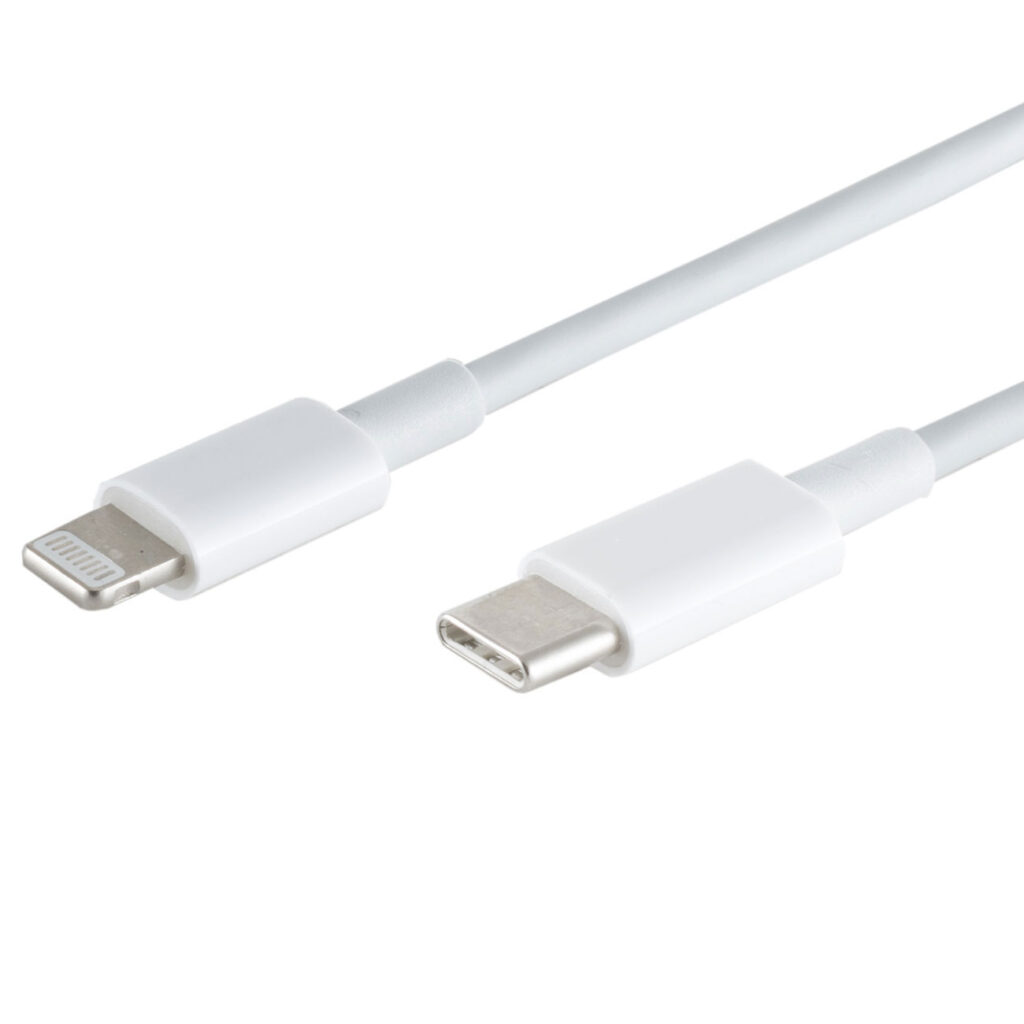 Schnellladekabel USB-C auf Lightning, weiss, 1 m