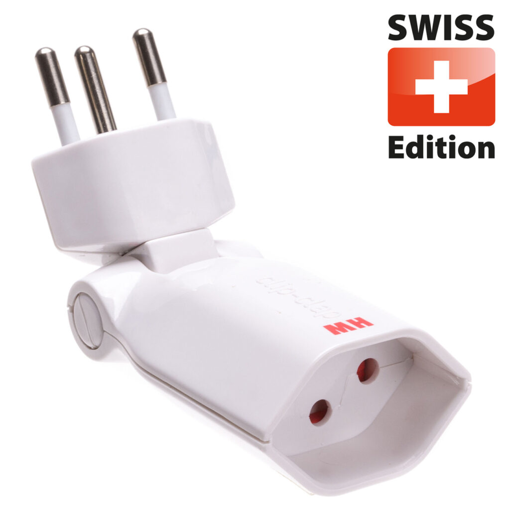 Abzweigstecker, 1 x Typ 13, 3-polig, weiss, BS