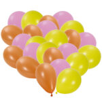 Luftballons 50er-Set in bunten Farben, Geburtstags-Luftballons für Veranstaltungen