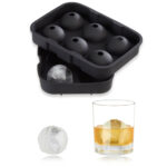 Eiswürfelform Silikon für 12 Eiskugeln, 2er-Set, Ø 4,5 cm