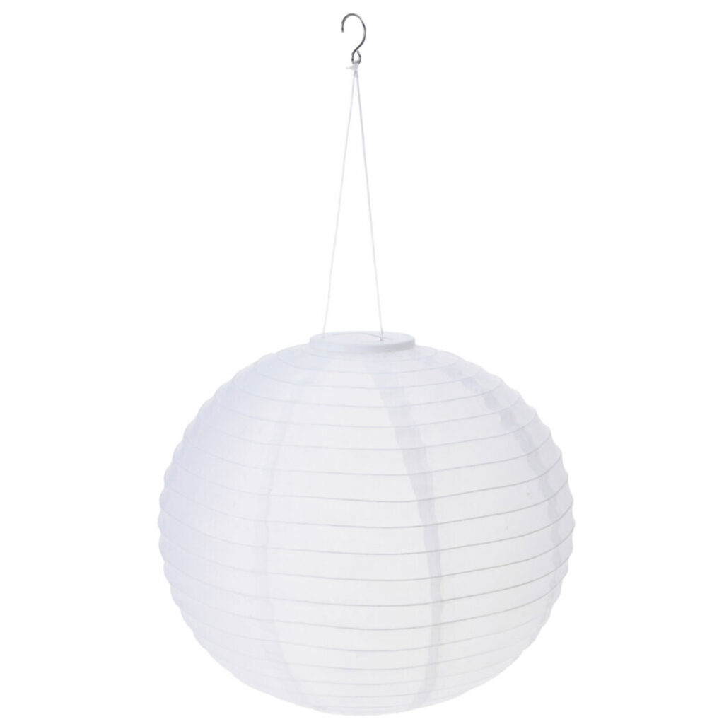 Solarleuchte in Kugelform, Ø 40 cm, weiss, inkl. Aufhhängung Solarleuchte in Kugelform, Ø 40 cm, weiss, inkl. Aufhhängung