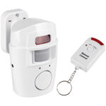 Bewegungsmelder mit Alarmfunktion und zwei Fernbedienungen, 105db