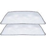 Auto Sonnenschutz mit Magnetfunktion, 2er-Set Anti-Eis-Scheibenabdeckung, weiss, 160x95cm