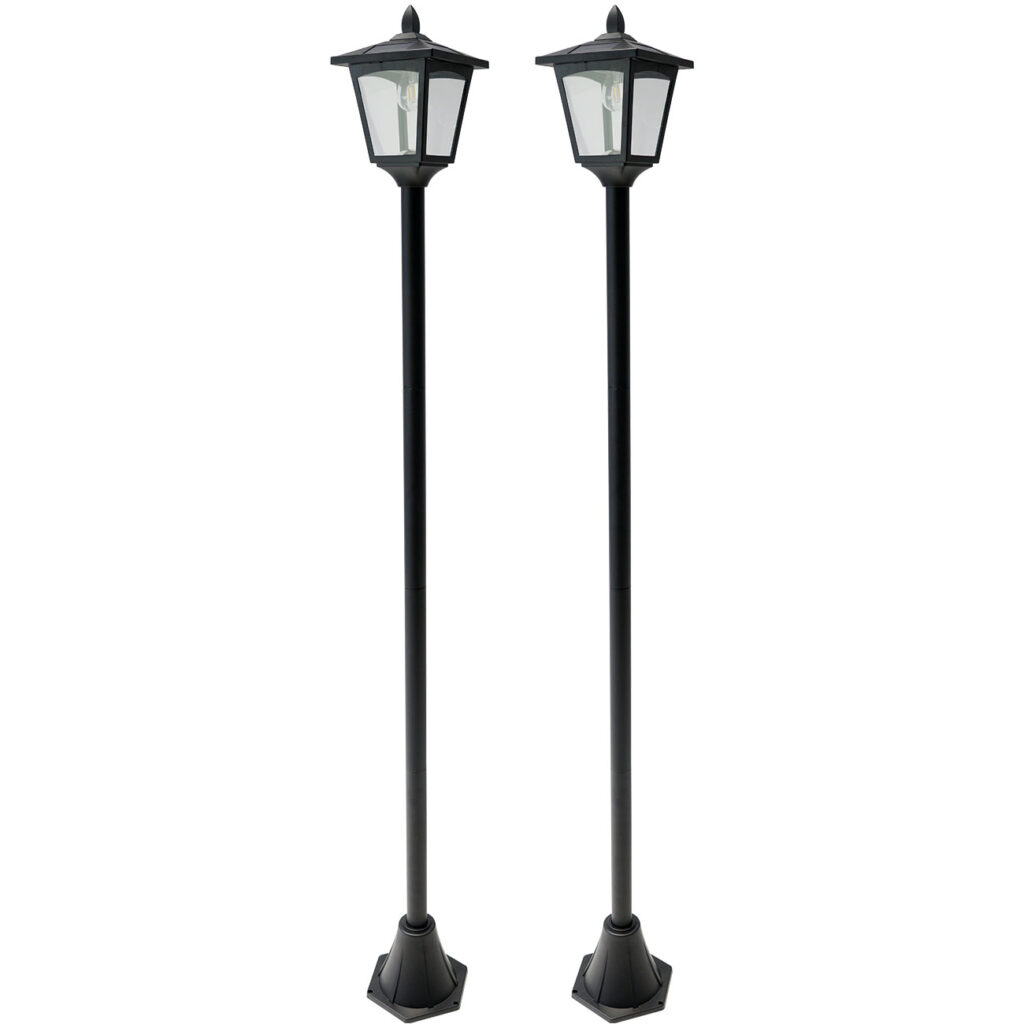 2er-Set Solar LED Gartenlatern