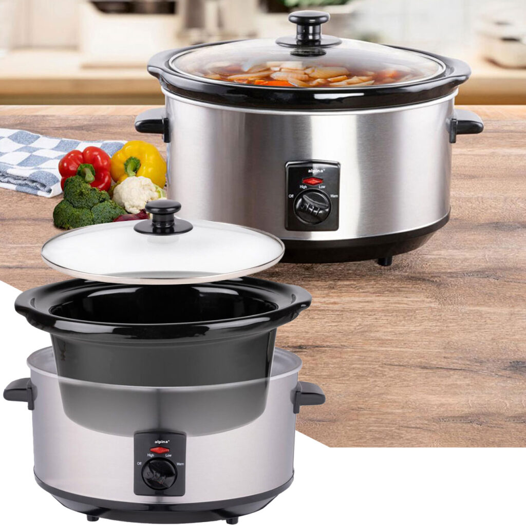 Slow Cooker, drei Heizfunktionen, Schongarer, 3,5 L 240 Watt Slow Cooker, drei Heizfunktionen, Schongarer, 3,5 L 240 Watt