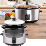 Slow Cooker, drei Heizfunktionen, Schongarer, 3,5 L 240 Watt