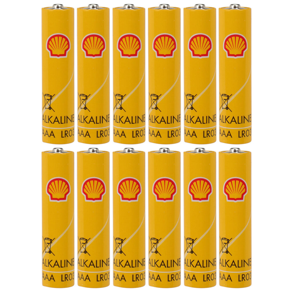 12er-Set Alkaline-Batterien Micro 1,5V Typ AAA, Shell 12er-Set Alkaline-Batterien Micro 1,5V Typ AAA, Shell