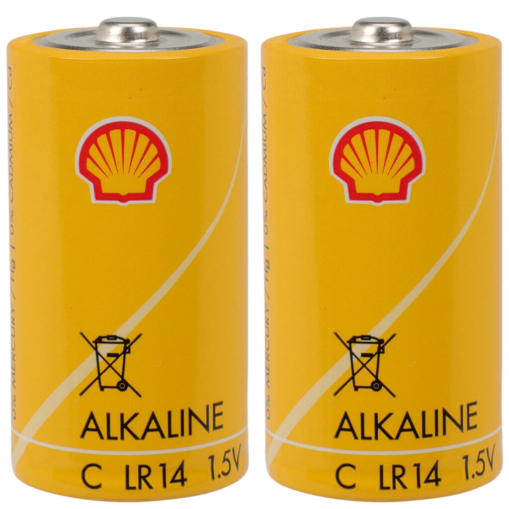 2er-Set Alkaline-Batterien Baby 1,5V Typ C, Shell