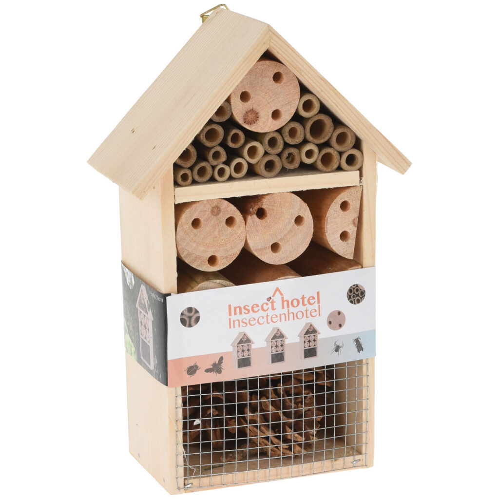 Insektenhotel aus Tannenholz, 15 x 9 x 25cm