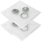 Vakuumbeutel für Kleidung und Bettwäsche, 2 Stück, transparent, 2 Grössen
