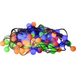Bunte LED Lichterkette mit 80 Kugeln, L 16 m