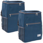 2er-Set Kühlrucksack, Nylongewebe, wasserabweisend, 20 l
