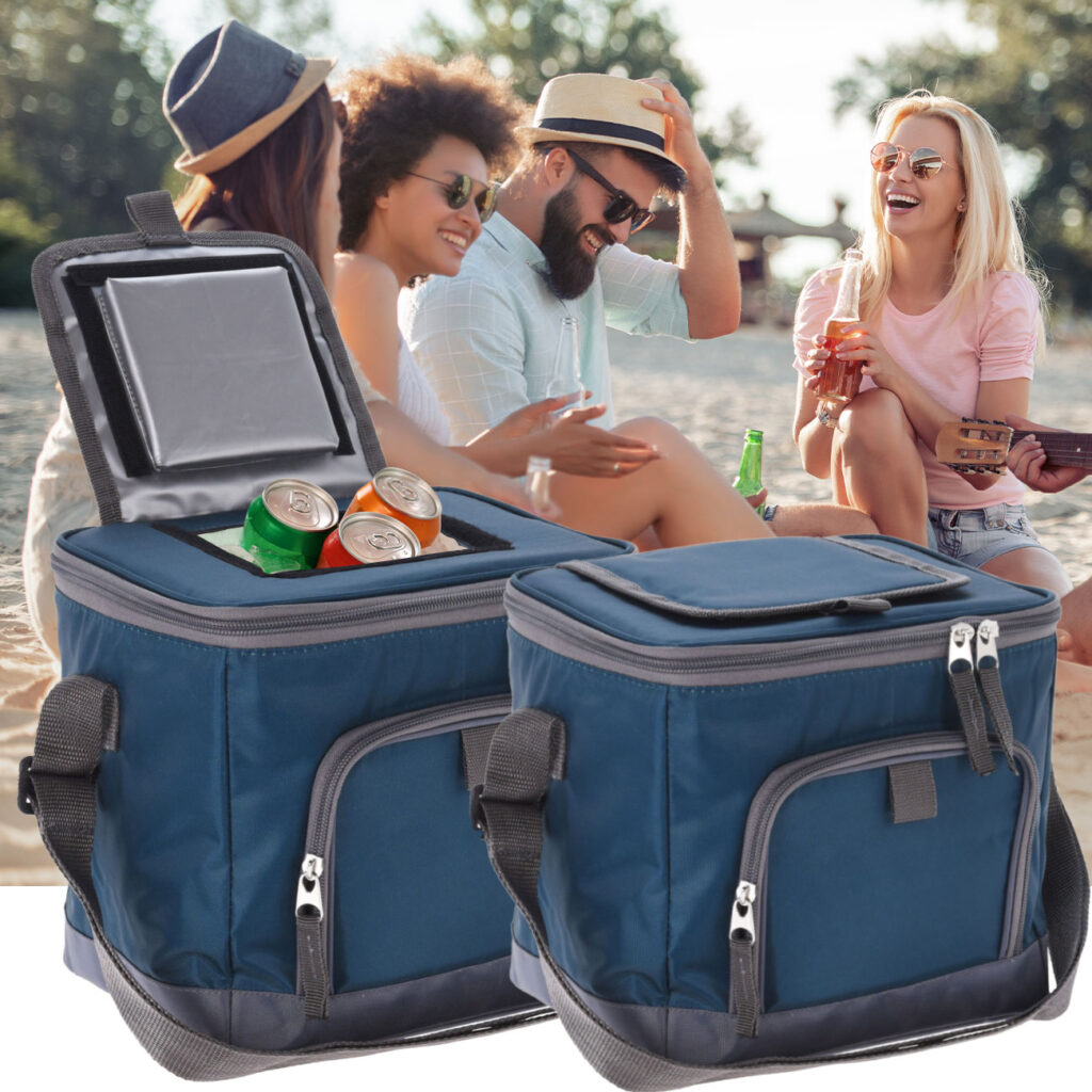 2er-Set Kühltasche mit Schultergurt 8 Liter, blau, Kühlbox 2er-Set Kühltasche mit Schultergurt 8 Liter, blau, Kühlbox