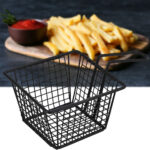 Pommes Servierkörbchen, schwarz