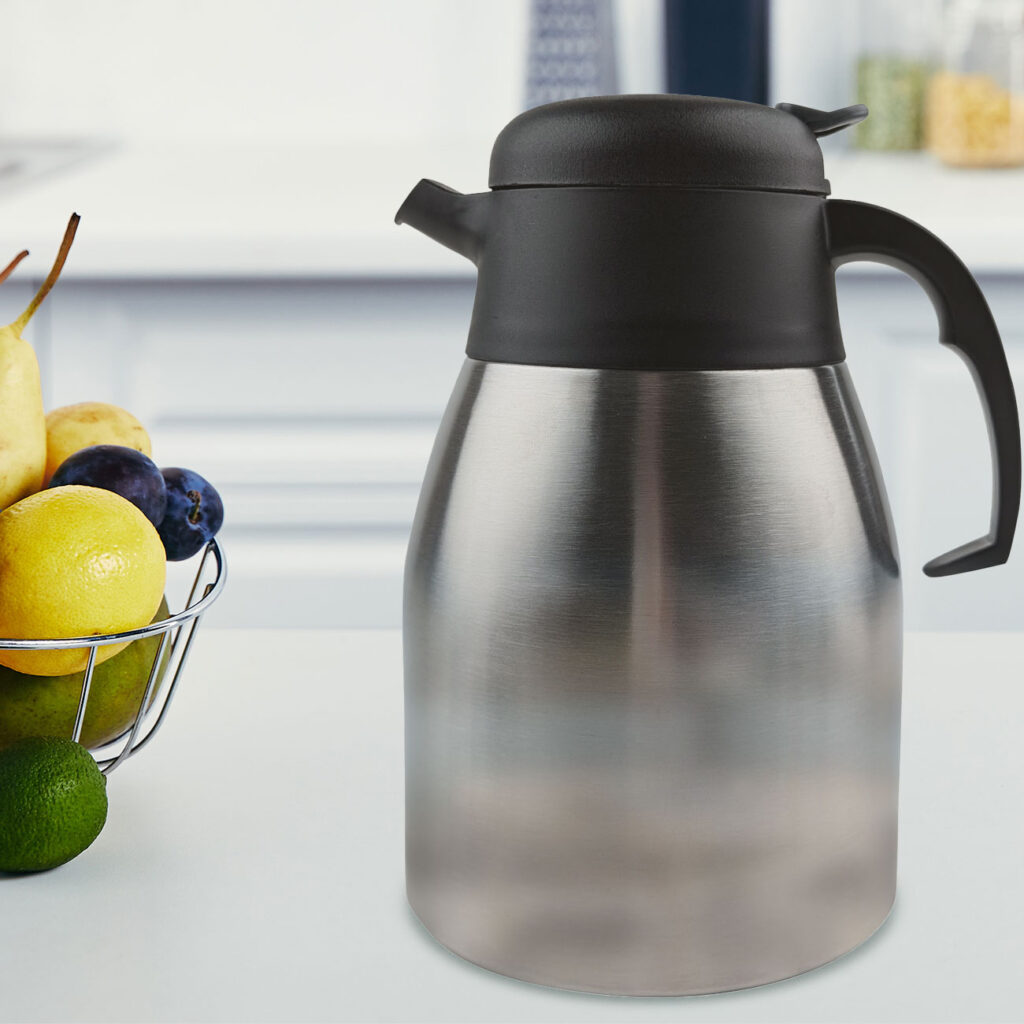 Doppelwandige Isolierkanne, Edelstahl, 1,5 l