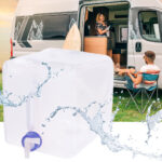 Faltbarer Wasserkanister mit Hahn und Tragegriff, 10 Liter
