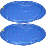 2er-Set Wassermatte für Hunde, Sprühmatte, Ø 90 cm