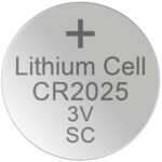 5er-Set Lithium-Knopfzelle CR2025, 3V / 170mAh