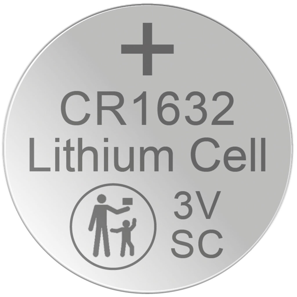 5er-Set Lithium-Knopfzelle CR1632, 3V / 130mAh