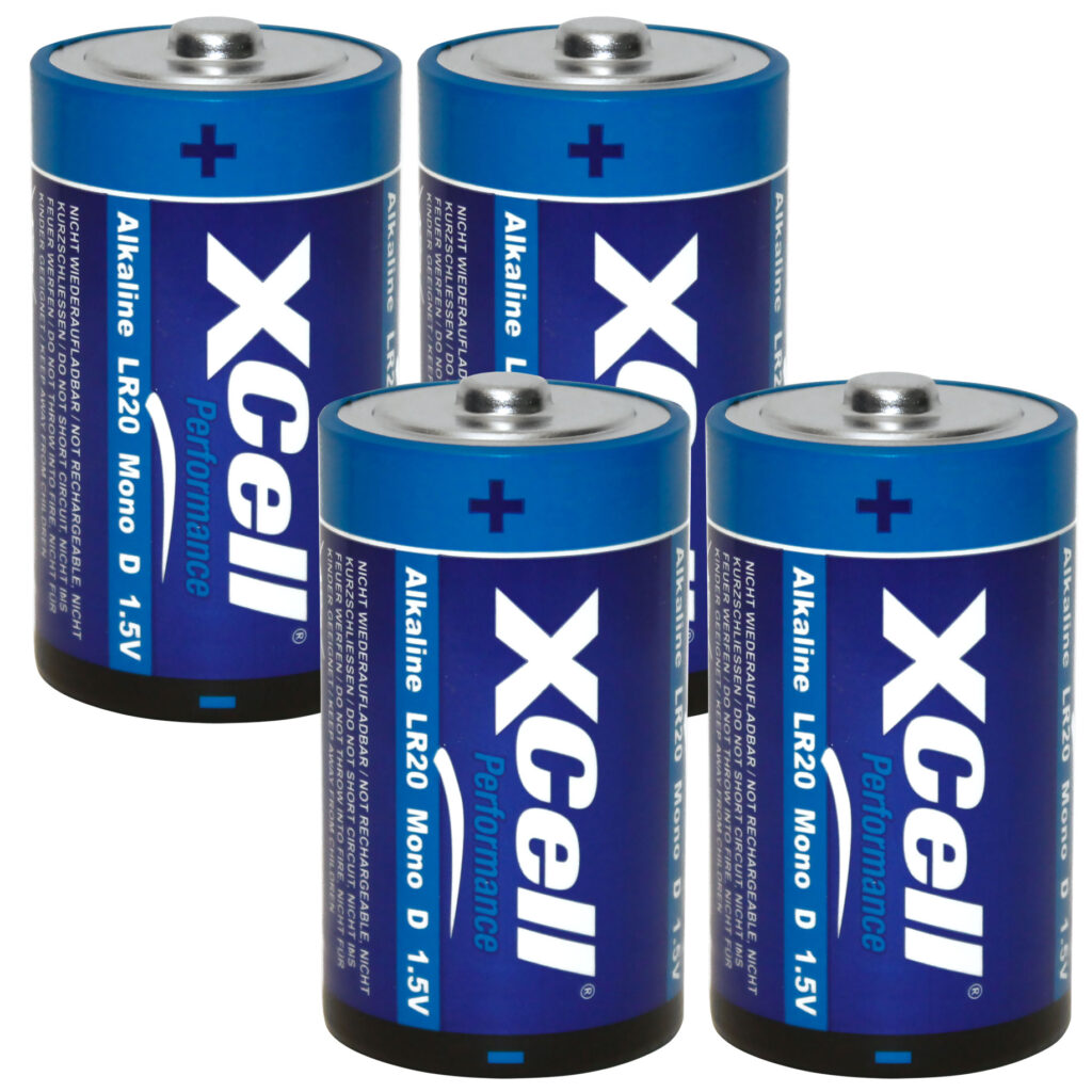 4er-Set Batterie Typ D (Mono), LR20, Performance Alkaline, 1,5V 4er-Set Batterie Typ D (Mono), LR20, Performance Alkaline, 1,5V