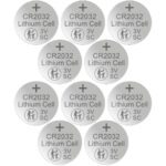 10er-Set Lithium-Knopfzelle CR2032, 3V /  220mAh