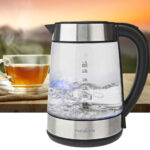 Glas-Wasserkocher, 360°-Drehsockel, 1,7 Liter, 2200 Watt